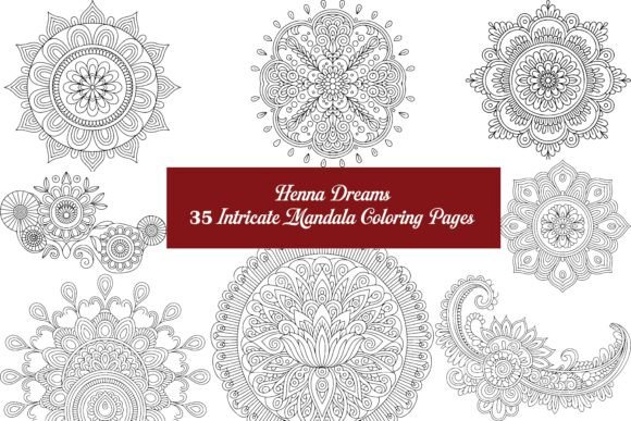 Download 35 Henna Dreams Mandala Pages - Henna Collection