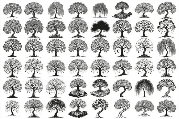 Download Elegant Dream Tree Silhouette Design - Design Collection