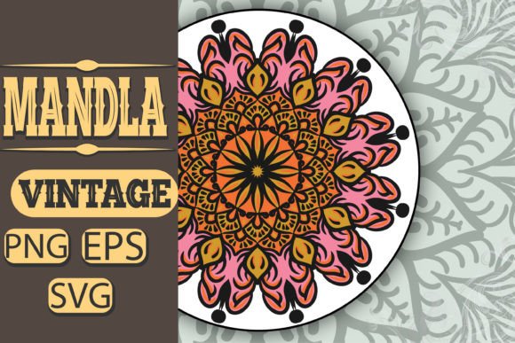 Download MANDALA Vintage Color Design - Design Collection