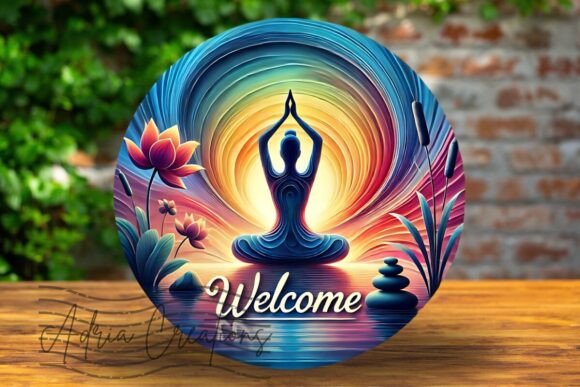 Download 3D Yoga Lotus Flower Meditation Design - Design Collection