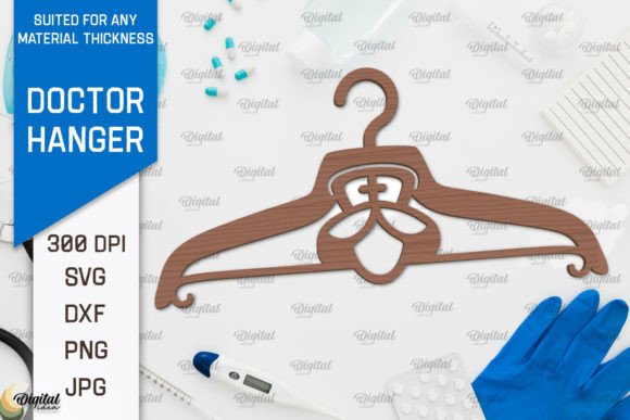 Download Doctor Wooden Hanger Laser Cut Design - Design Collection