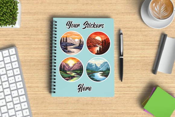 Download Spiral Notebook Sticker Design Showcase - Design Collection