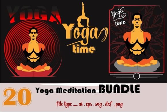 Download Yoga Meditation Design Bundle - Design Collection