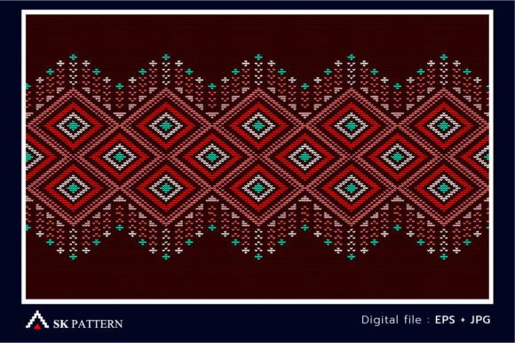 Download Embroidery Repetitive Boho Style Design - Design Collection