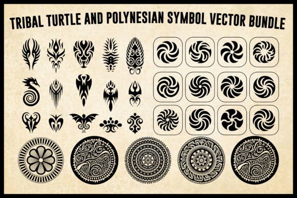 Download Tribal Mandala Tattoo Design Bundle - Design Collection