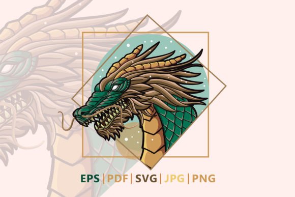 Download Dragon Head Color Design - Design Collection