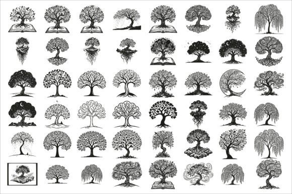 Download Elegant Dream Tree Silhouette Design - Design Collection