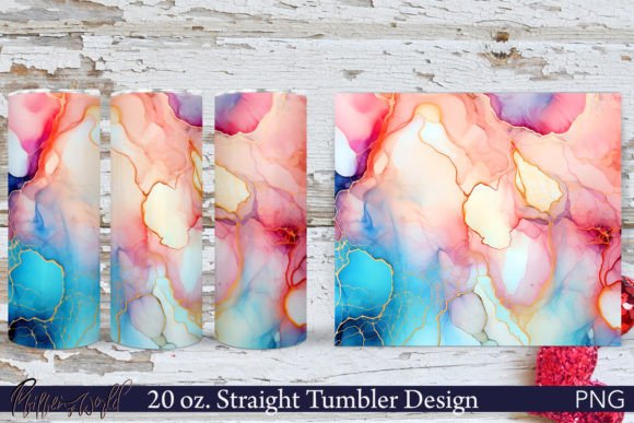 Download Alcohol Ink Tumbler | Abstract Design - Design Collection