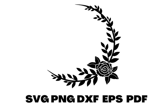 Download Black Round Frame |  Flower Round Design - Design Collection