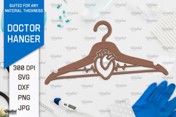 Download Doctor Wooden Hanger Laser Cut Design - Design Collection