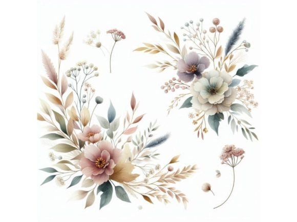 Download Elegant Boho Floral Design Featuring Del - Design Collection