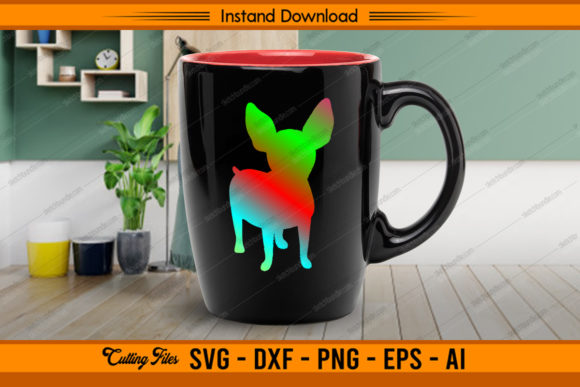 Download Chihuahua Rainbow Color Design - Design Collection
