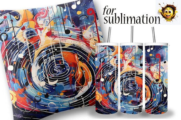 Download Vinyl Record Sublimation Abstract Design - Design Collection