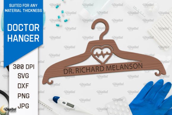 Download Doctor Wooden Hanger Laser Cut Design - Design Collection