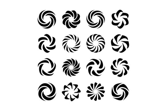 Download Radial Shape Design Element Vector Set - Design Collection