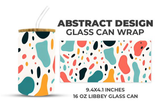 Download Abstract Design Glass Can Wrap - Design Collection