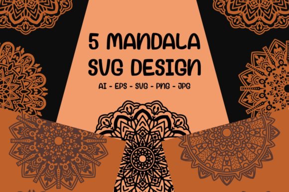 Download 5 Mandala Designs - Design Collection
