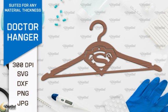 Download Doctor Wooden Hanger Laser Cut Design - Design Collection