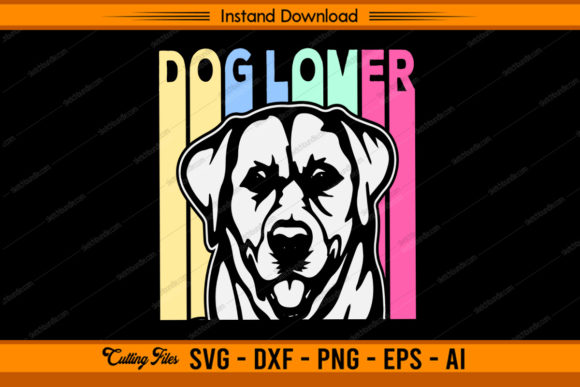 Download Dog Lover Vintage Retro Color Design - Design Collection