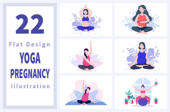 Download 22 Pregnancy Yoga Meditation Design - Design Collection